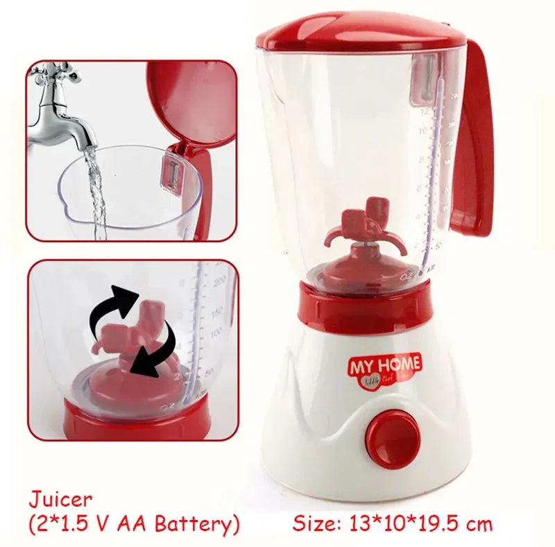 Appareils de cuisine jouets jouet ensemble de cuisine pour enfants jouer cuisine maison de poupée accessoires mélangeur cafetière Machine mélangeur grille-pain