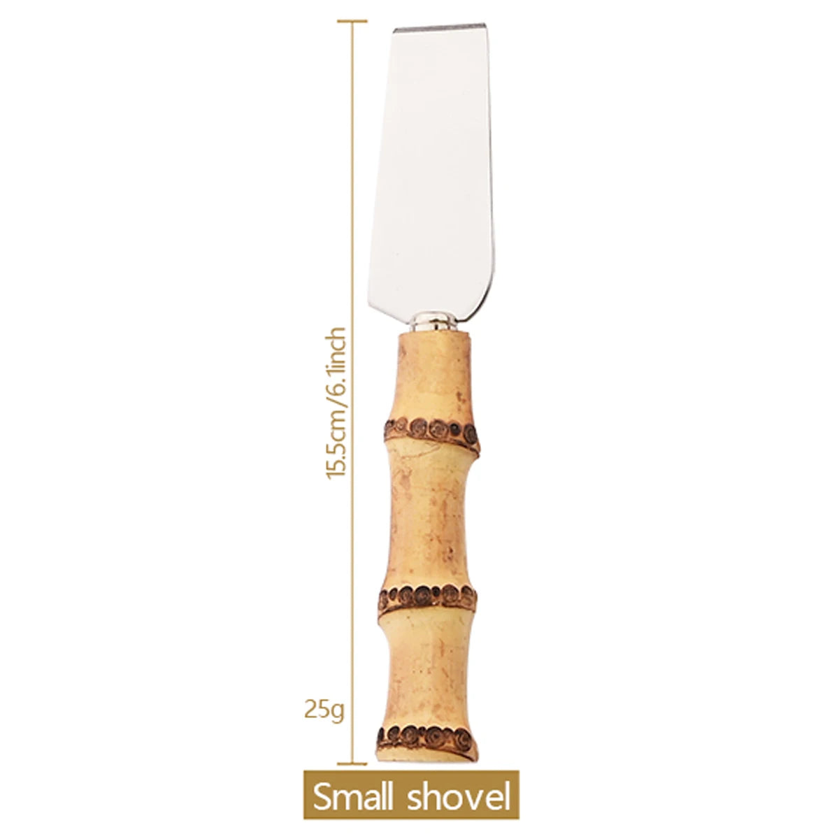 Ensemble de couteaux à fromage en bambou, couverts à fromage, trancheur de fromage en acier inoxydable, Mini couteau couteau à beurre, spatule fourchette outils de cuisine