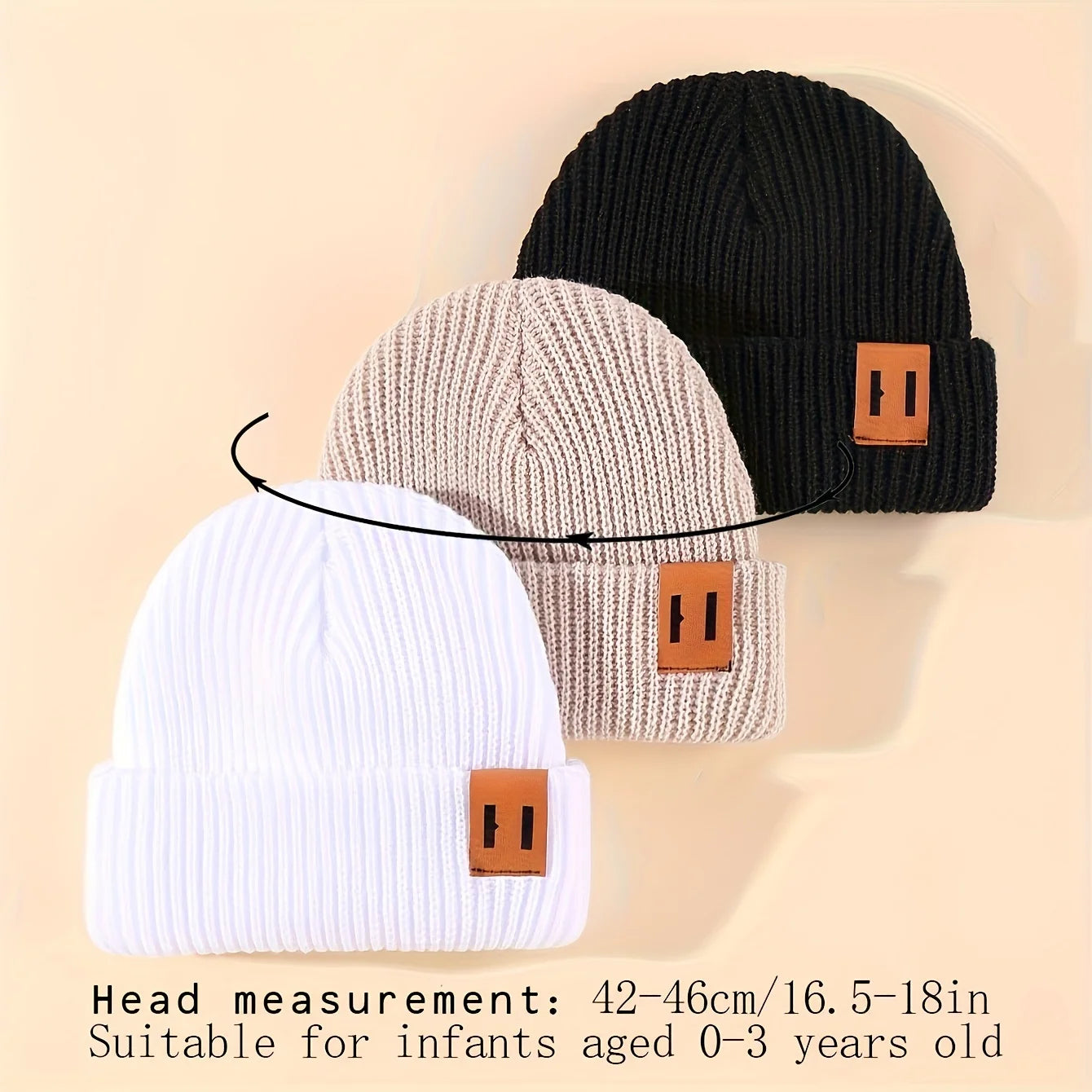 1/2/3 pièces tricoté hiver bébé chapeaux pour enfants garder nouveau-né infantile bonnets pour garçons filles bébé accessoires nouveau-né