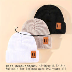 1/2/3 pièces tricoté hiver bébé chapeaux pour enfants garder nouveau-né infantile bonnets pour garçons filles bébé accessoires nouveau-né