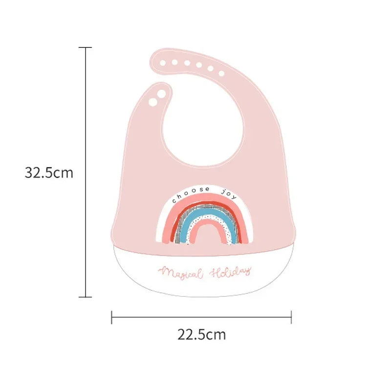 Bavoirs en Silicone souple pour bébés garçons et filles, bavoir imperméable pour nourrissons, tabliers de dessin animé pour nouveau-nés, bavoirs pour tout-petits, tissus pour rots, Bandana