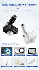 110V 220V Smart PIR Motion Sensor Detector Switch Timer Human Body Infrared Auto On Off Light for LED Lamp Staircase Hallway