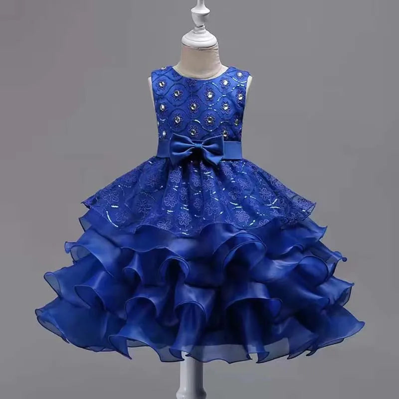 Robe de demoiselle d'honneur pour mariage, tenues d'anniversaire pour bébés filles de 2 à 8 ans, robes de première Communion pour enfants, vêtements de fête pour enfants