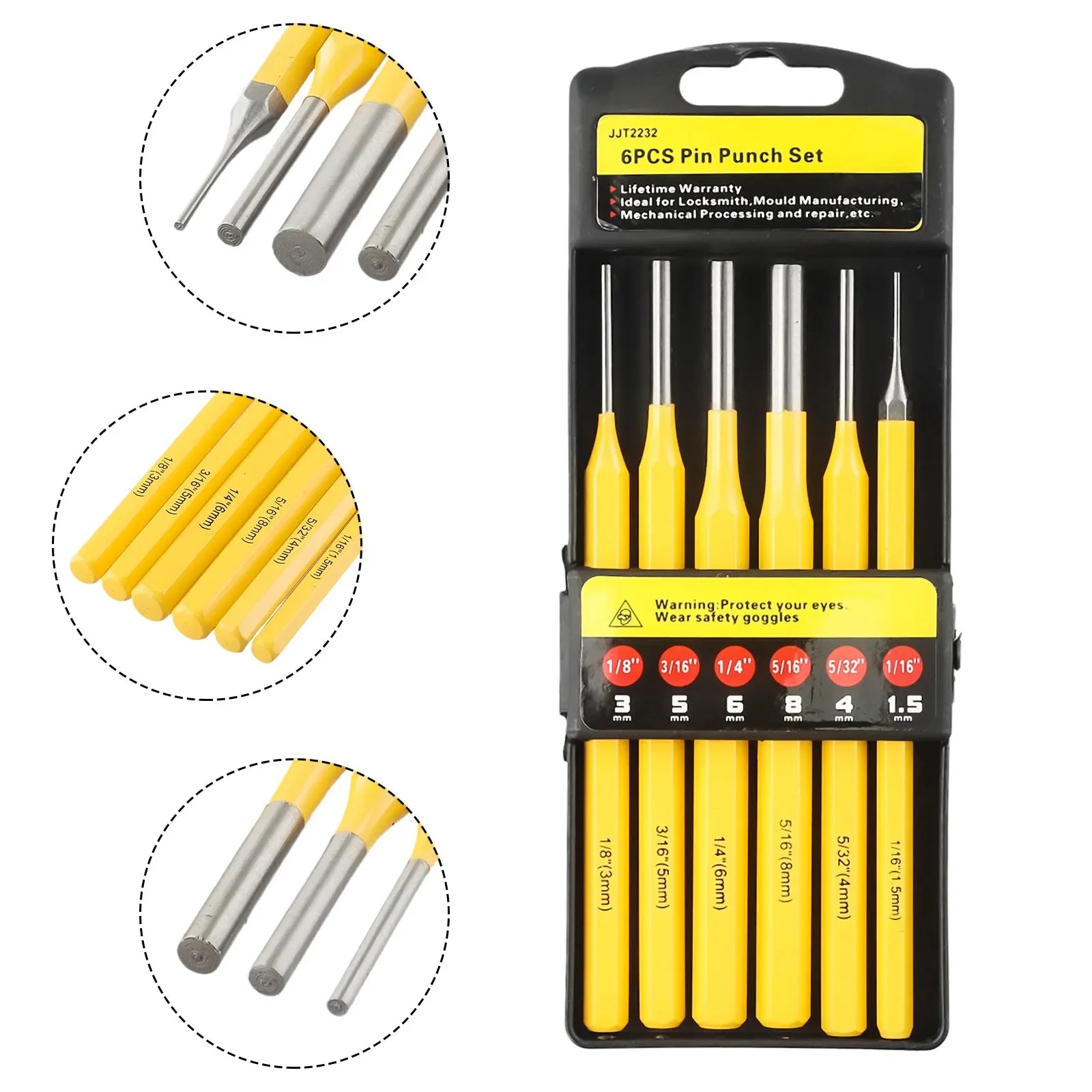 Perceuse ciseau entraînement poinçon ensemble charpentier broche enlevant remplacement travail du bois centrage cylindre outils à main pièces