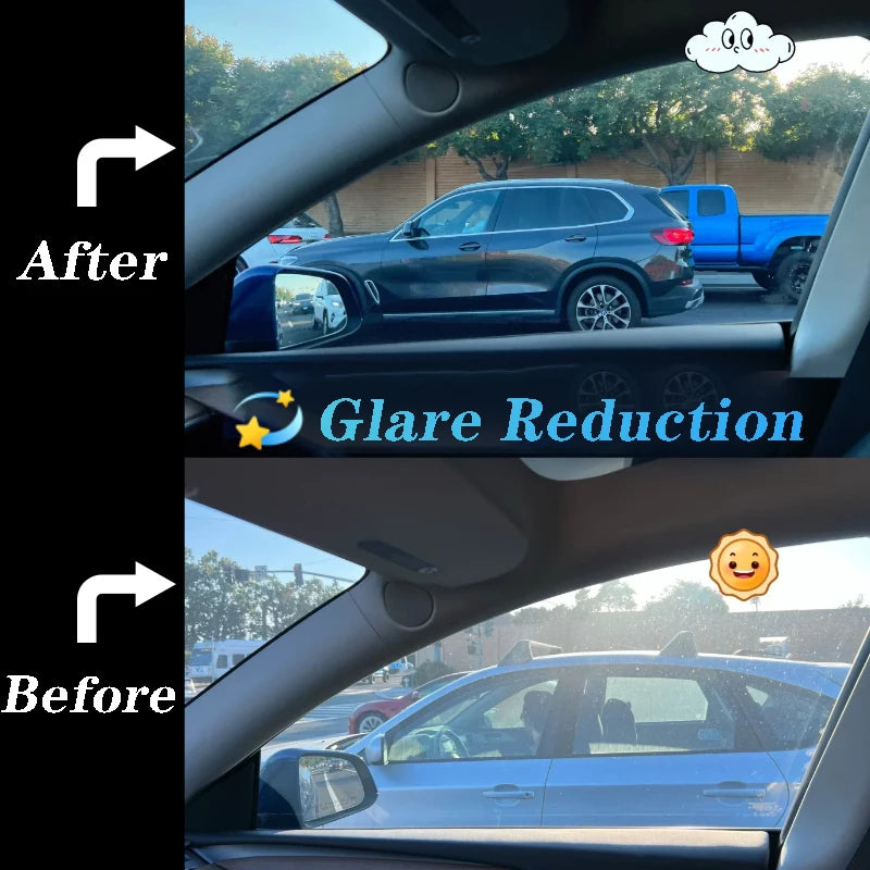 Film caméléon bleu 50/76/100cm, largeur 50/76/100cm, pour vitres de voiture, teinte Chanage, autocollant en verre, feuilles de protection décoratives solaires