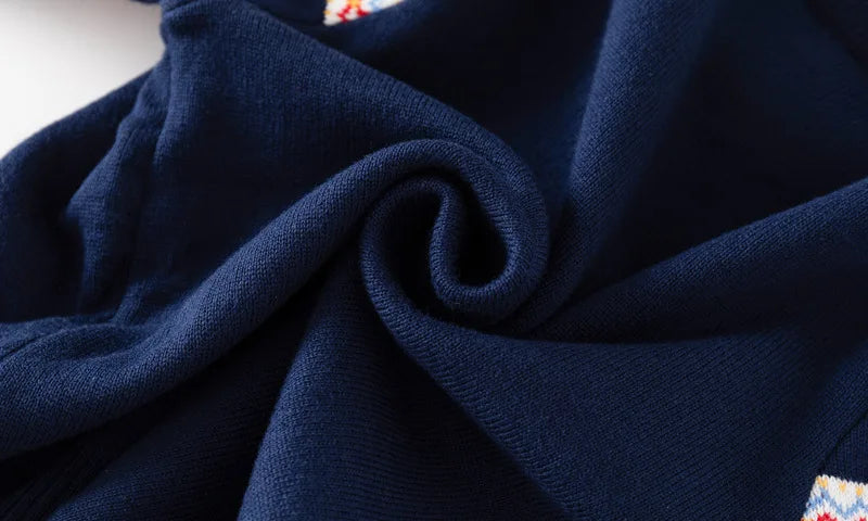 Pull imprimé de noël pour enfants, Costume du nouvel an 2025, manches longues, col rond, pulls tricotés doux et décontractés, pull chaud, haut de noël