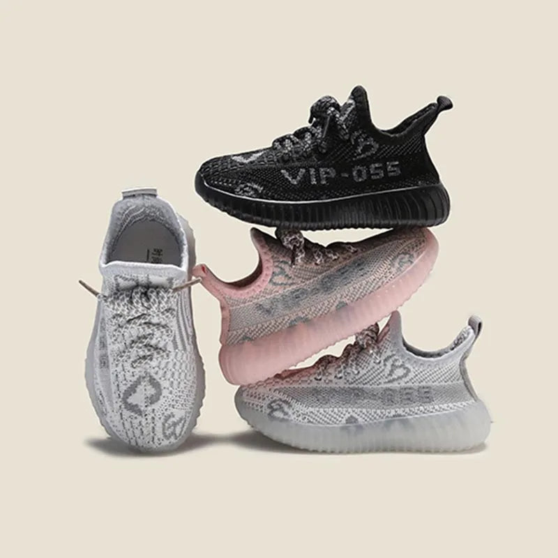 Baskets confortables et élégantes pour enfants, chaussures souples en maille respirante, légères à lacets, décontractées, pour garçons et filles, printemps-automne 2024