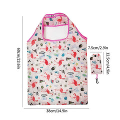 Sac de courses réutilisable, sac d'épicerie pliable en Nylon, fourre-tout créatif et écologique, léger et Durable