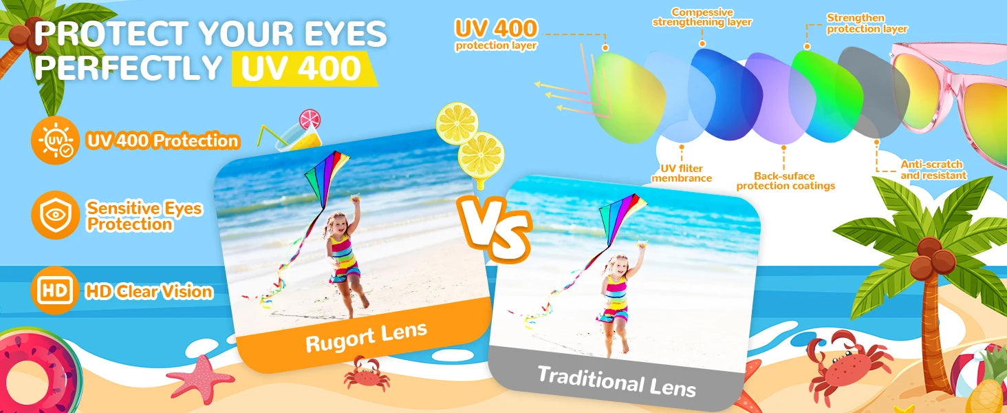 8 - 64pcs enfants lunettes de soleil cadeau de fête en vrac pour les enfants de 3 - 12 ans, lunettes de soleil translucides néon avec Protection UV 400, Pool birthday party Supplies Gift Bag pad