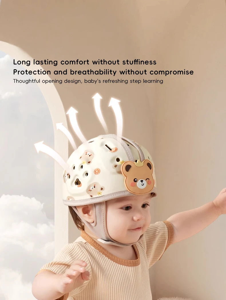 Chapeau de casque pour bébé, léger, Anti-Collision, Anti-chute, protection de marche rampante, chapeaux de protection de tête réglables pour nourrissons et enfants