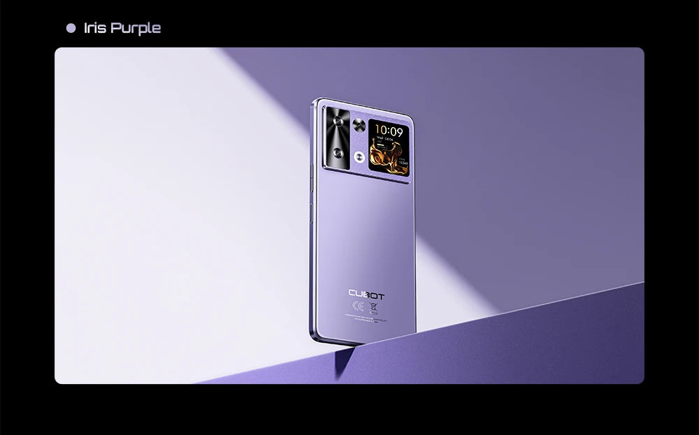 Smartphone Android 15 Cubot P90, écran 6,88 pouces 120 Hz, 24 Go  RAM (12 + 12 Go étendus), 256 Go ROM, processeur G100 Octa-core 2,2 GHz, appareil photo 64 MP, 5100 mAh, NFC, double haut-parleur, telephone portable 4G