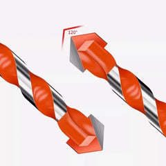 Jeu de forets à percussion en carbure, outils de forage multifonctionnels pour trous triangulaires 3-12mm pour le perçage de carreaux de verre, de céramique, de béton et de briques