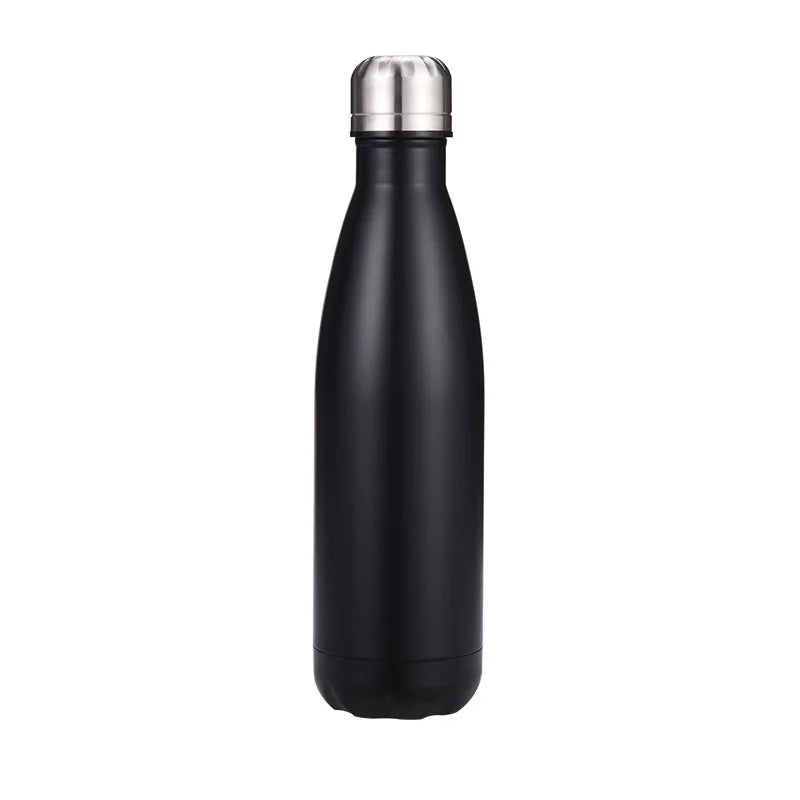 Bouteille d'eau isolée personnalisée en acier inoxydable avec nom et texte, isolation thermique, pour Noël ou toutes occasions