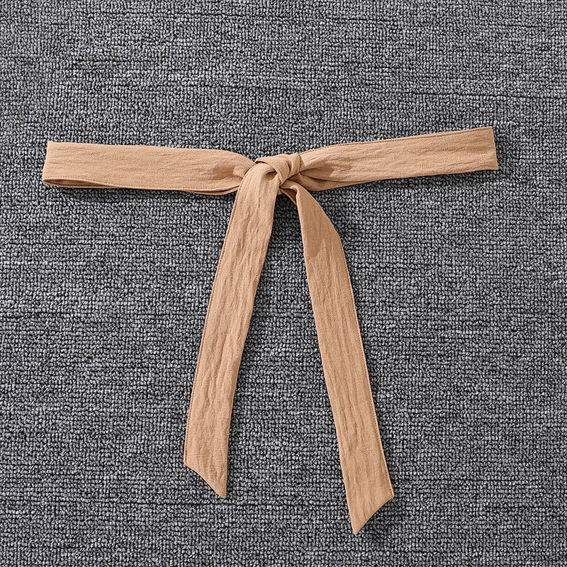 Ensembles de vêtements pour enfants pour filles, kaki, épaules dénudées, haut à manches longues et pantalon imprimé à rayures, costumes pour enfants de Style station d'été OOTD