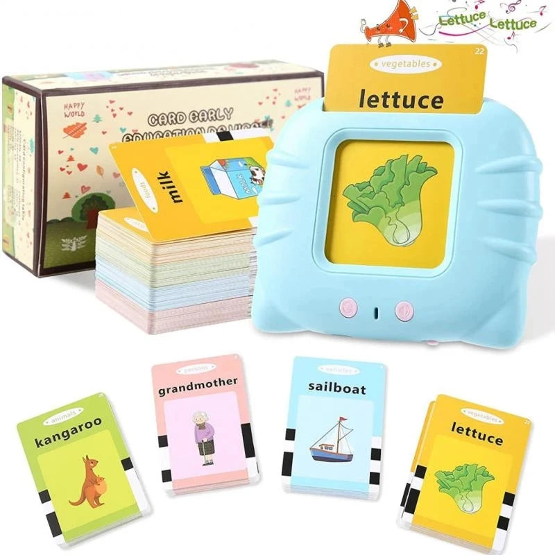 Cartes Flash parlantes d'apprentissage éducatif pour enfants de la maternelle, livre Audio électronique en langue anglaise, jouets pour apprendre les mots anglais