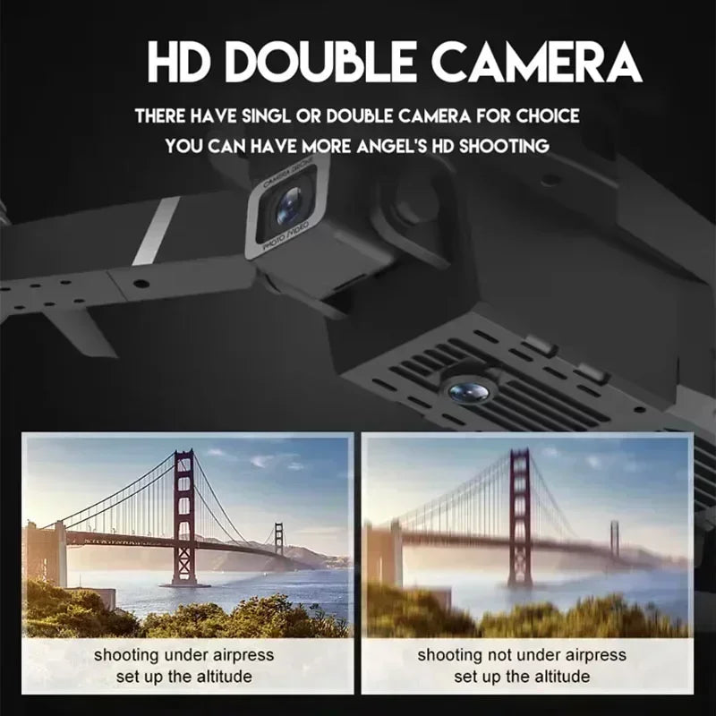 Elite E88 2024 RC Drone – 4K Ultra HD Camera | Foldable and Portable | Altitude Hold | Perfect Gift for Adults and Children