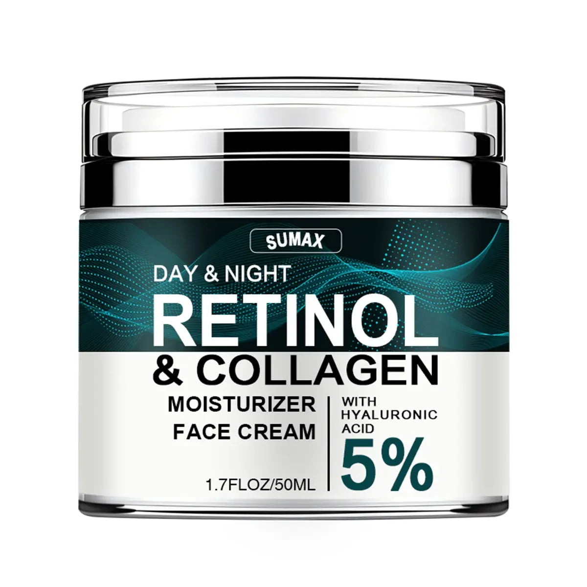 Crème pour le visage au rétinol, hydratante, raffermissante, éclaircissante, au collagène, à l'acide hyaluronique, produits de soins pour la peau, 50ML