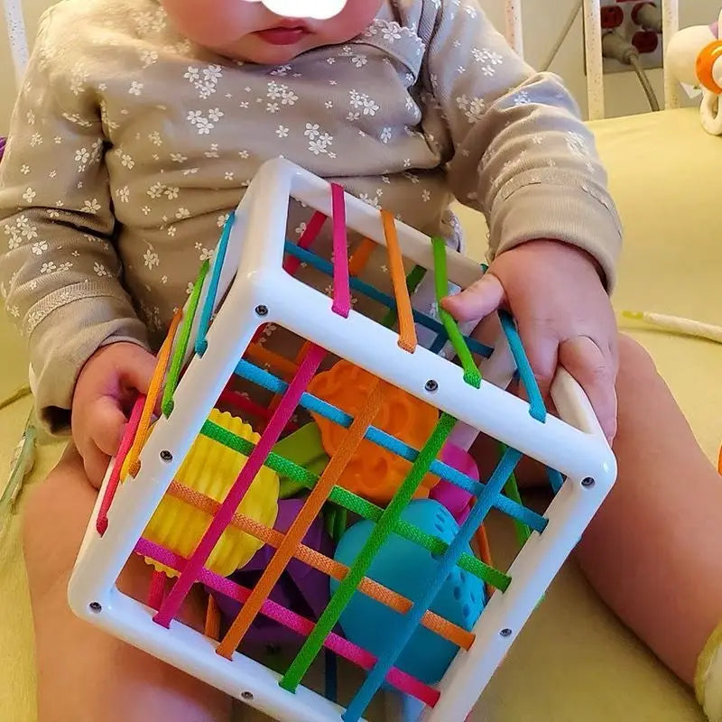 Jouets Montessori pour enfants de 0 à 12 mois, éducation précoce, césarienne arc-en-ciel, éclairage et préhension, formation sensorielle, jouets pour bébés en plastique