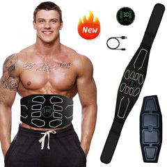Nouveau USB stimulateur musculaire ceinture ABS formateur ceintures EMS taille abdominale ventre entraînement masseur électrique maison gymnase Fitness équipement