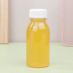 Bouteille d'eau en plastique transparente pour enfants, bouteille de jus, bouteille de lait en l'horloge, bouteille de boisson avec couvercle, portable AfricWater HI, 200ml, 6 pièces