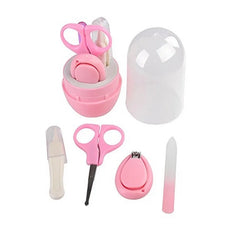 Kit coupe-ongles pour bébé avec boîte de rangement, ensemble d'outils de soins de santé pour bébé, coupe-ongles, ciseaux, lime à ongles, manucure et soins
