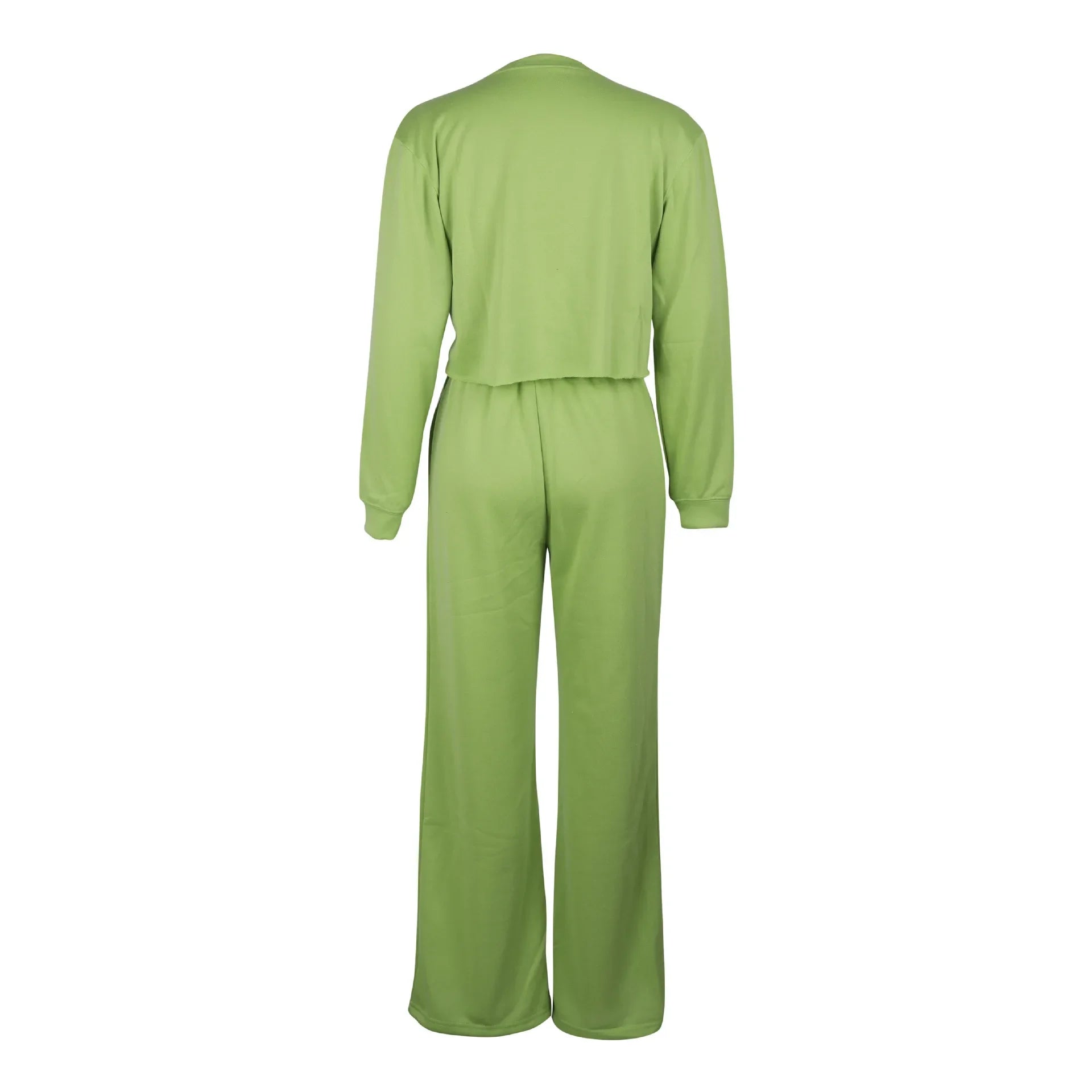 Ensemble de vêtements pour femmes, pull + pantalon, 2 pièces, costumes d'hiver épais et chauds, couleur unie, survêtement décontracté