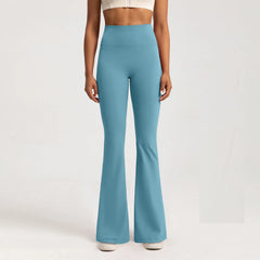 Premium Yoga Leggings, High-Waisted Slim Yoga Pants, Wide-Leg Breathable Bottoms, Casual Gym Sport Bell Leggings for Women