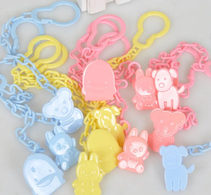 JOréinitialisation-Tétine de dessin animé mignon pour bébé, jouets pour tout-petits, anti-chute, support de ket rapide, cadeau de fête préChristophe, 3/1 pièces