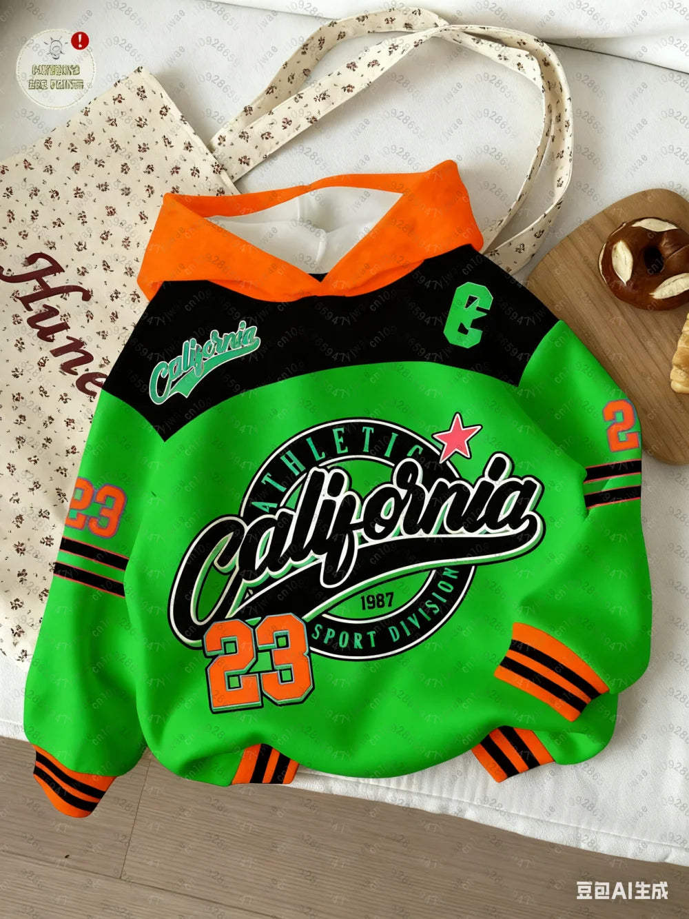 Men's and boys' long-sleeved hoodie, 3D printed, casual, cartoon design, for girls and women, autumn and winter