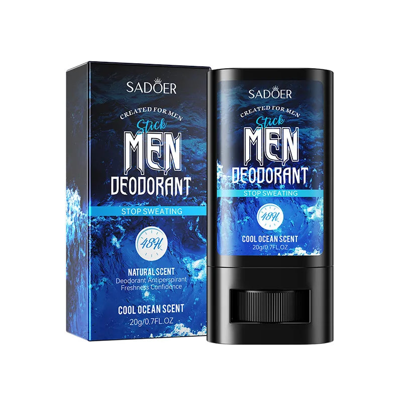 SADOER crème désodorisante Anti-transpiration pour hommes bâton séchage rapide retenir parfum rafraîchissant corps poignet odeur Anti-transpiration crèmes