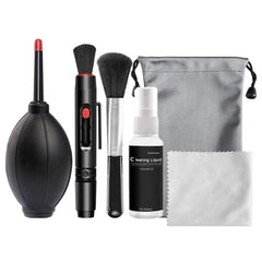 Analyste de livres d'appareil photo 6 en 1, souffleur d'air professionnel, DSLR, objectif, gril, stylo, brosse, outil pour capteurs CCD, claviers