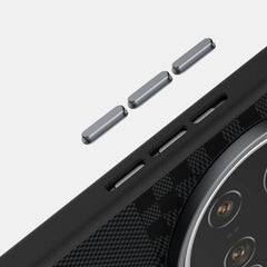 Magsafe case for Xiaomi 15 Ultra, slim, rigid, magnetic, wireless charging, carbon fiber, penguin, leather case, metal lens case
