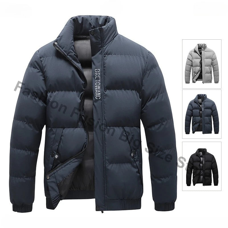 Veste d'hiver pour hommes, Parkas thermiques, manteaux décontractés, classiques, coupe-vent, vestes chaudes rembourrées, vêtements pour hommes