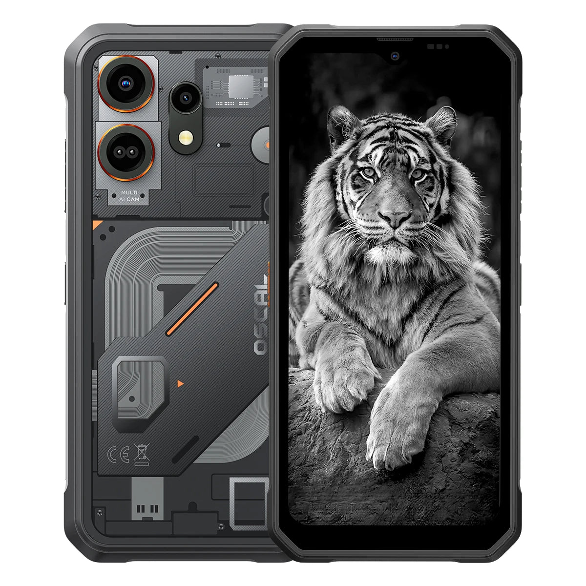 Smartphone robuste Blackview OSCAL MARINE 3, écran HD 6,56 pouces 90 Hz, processeur Helio G81, appareil photo 13MP+16MP, batterie 5000mAh, Android 16 Mobile