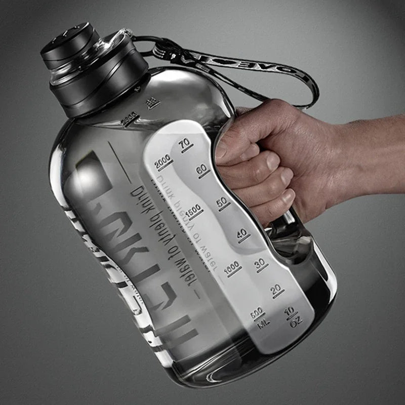 Bouteille d'eau de grande capacité de 2 litres, bouilloire d'eau de sport pour Camping voyage, bouteilles de boisson sans BPA