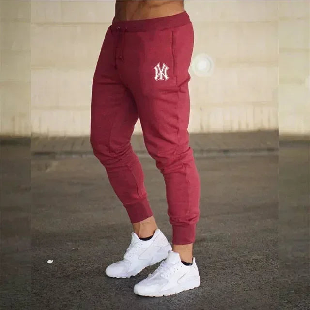 Men's slim fit athletic jogging pants, fitness track pants, sweatpants, Harajuku streetwear, casual summer wear, fjNew
