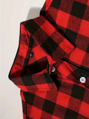 Chemises pour hommes simple boutonnage classique Plaid intelligent décontracté chemise en flanelle à manches longues poitrine deux poches conception printemps automne hommes hauts
