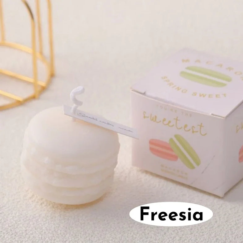 Realistic Macaron-Shaped Candles, 1/5 pieces, Scented Soy Wax for Home Decoration, Wedding Party, New Year's, Festive Atmosphere, Aromatic Gifts