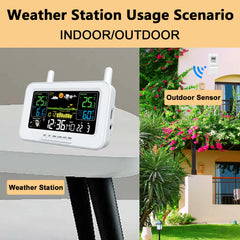 Station Météo Intelligente avec Sortie USB, Thermomètres et Hygromètres, Température, Humidité, Horloge, Pression Atmosphérique