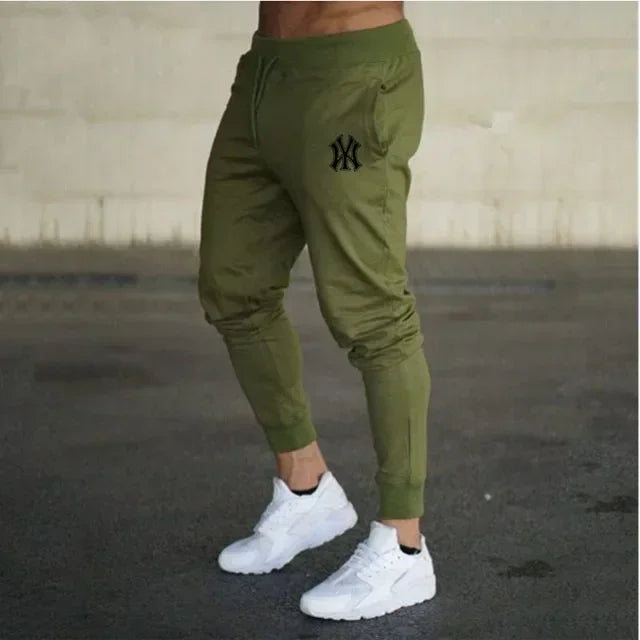 Men's slim fit athletic jogging pants, fitness track pants, sweatpants, Harajuku streetwear, casual summer wear, fjNew