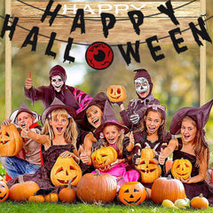 Decorative banners for Halloween parties, non-woven banners, stage setup supplies, festive hanging decorations