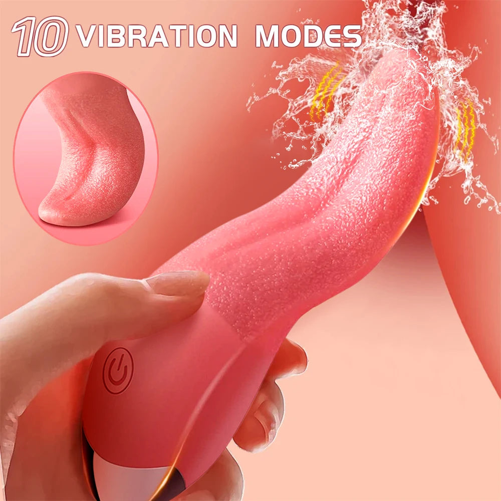 Vibromasseur Rose à succion avec léchage de langue pour femmes, Stimulation clitoridienne, stimulateur de mamelons, produits pour adultes, jouets sexuels