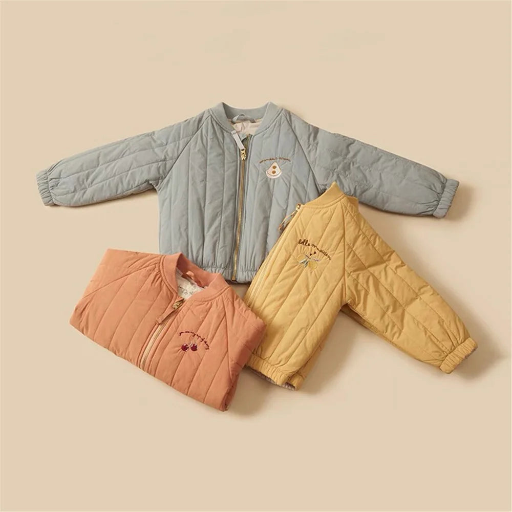 1-6Y enfants vêtements automne épaissi vers le bas coton fille veste bébé enfants manteau chaud enfant en bas âge vêtements d'extérieur pour enfants vêtements d'hiver