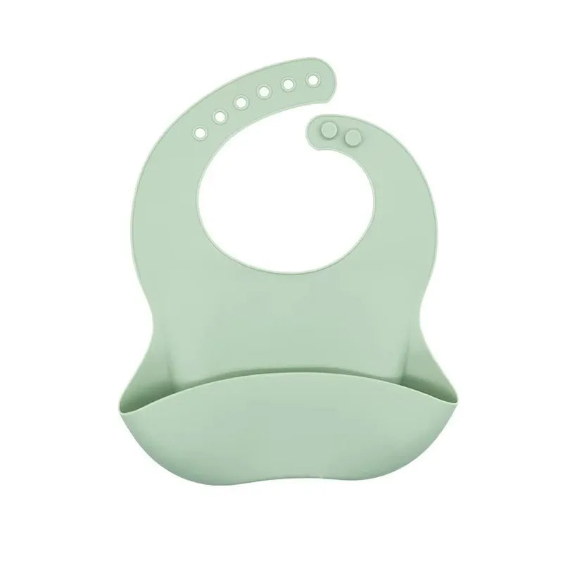 Bavoir imperméable 3D pour bébé, fournitures pour bébé, mignon, imprimé animal de dessin animé, bavoir pour enfants, fille et garçon, bavoir réglable en silicone souple, alimentation pour bébé