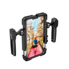 Cage pour Smartphone avec Bluetooth, pour iPhone 16 15 14 13 X XR XS Max Mini/Pro/Pro Max, poignée de téléphone, vidéo Vlog