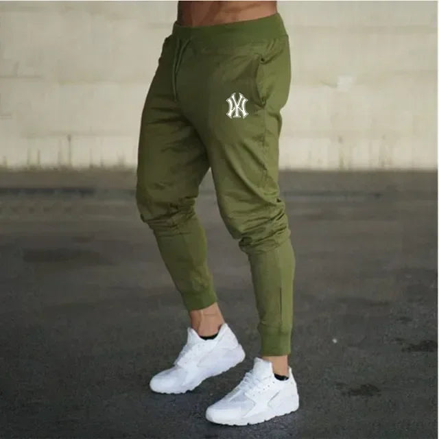 Men's slim fit athletic jogging pants, fitness track pants, sweatpants, Harajuku streetwear, casual summer wear, fjNew