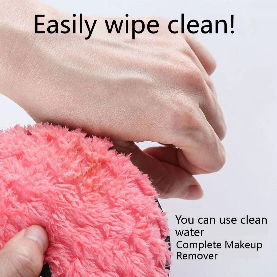 Tampon de coton en microfibre démaquillant, cosmétiques, serviette de maquillage lavable, éponge de nettoyage, outil de soins de la peau, gant de toilette, 1/4 pièces