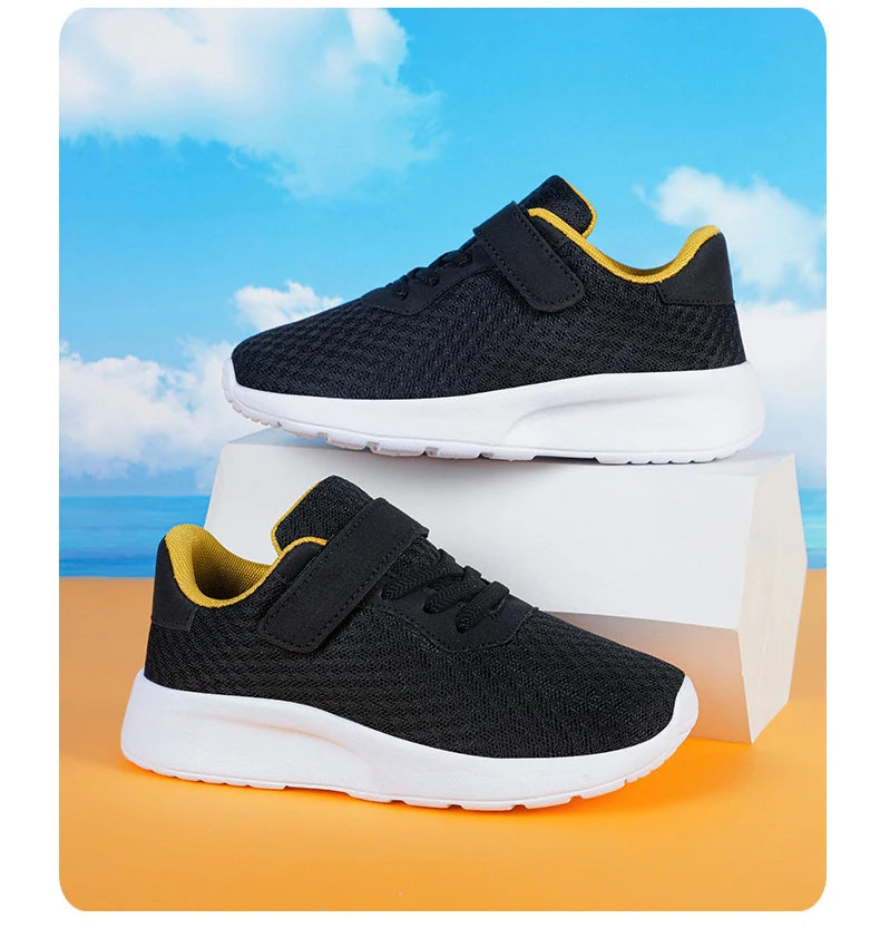 Baskets légères à semelles souples pour enfants, chaussures de sport, de course, de marche, de Tennis, en maille, pour garçons et filles
