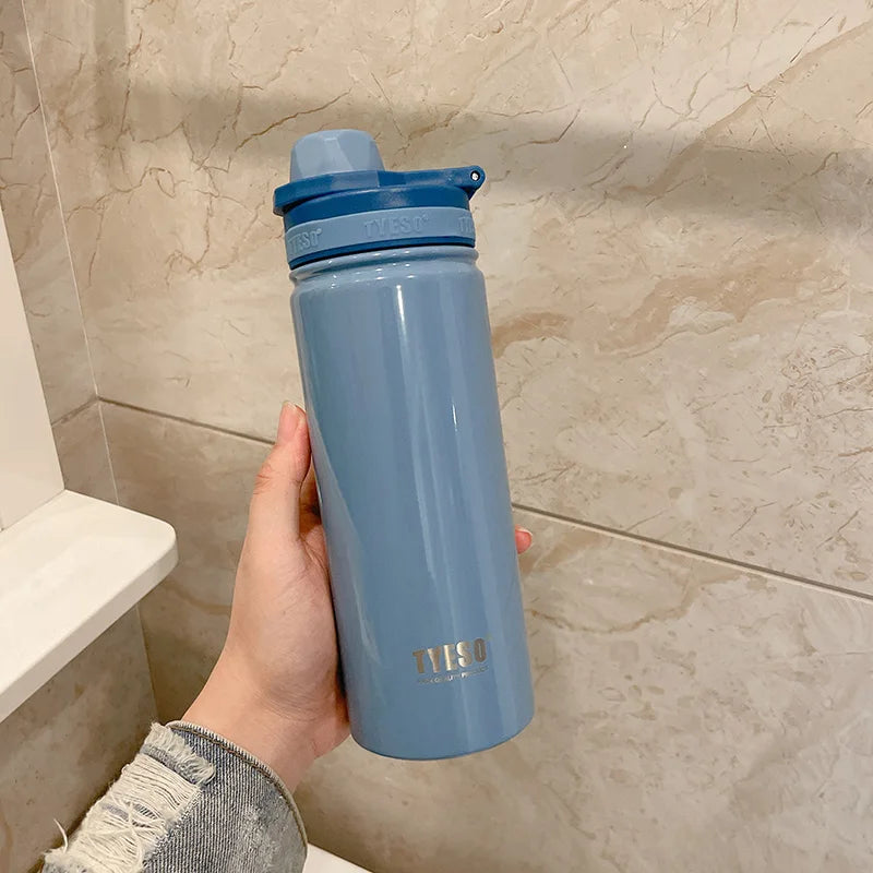 Tyeso – bouteille d'eau Thermos en acier inoxydable, flacon sous vide de Sport Portable, garde le froid et la chaleur, tasse thermique, gobelet isolé pour voiture