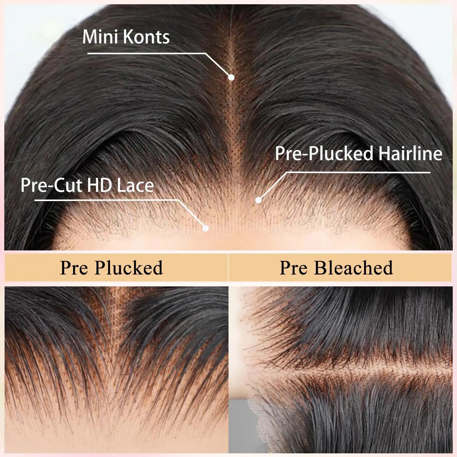 Glueless wigs, pre-plucked pre-cut human hair, loose deep wave lace wig, large wave long curly hair, synthetic headband